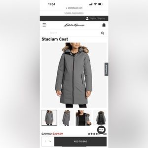 Eddie Bauer Stadium Coat / Parka Winter